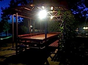 Металлическая беседка под виноградником (25 человек)